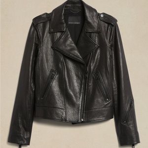 Banana Republic Essential Leather Jacket.